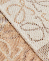 Scarf in wool and cashmere, white/beige color