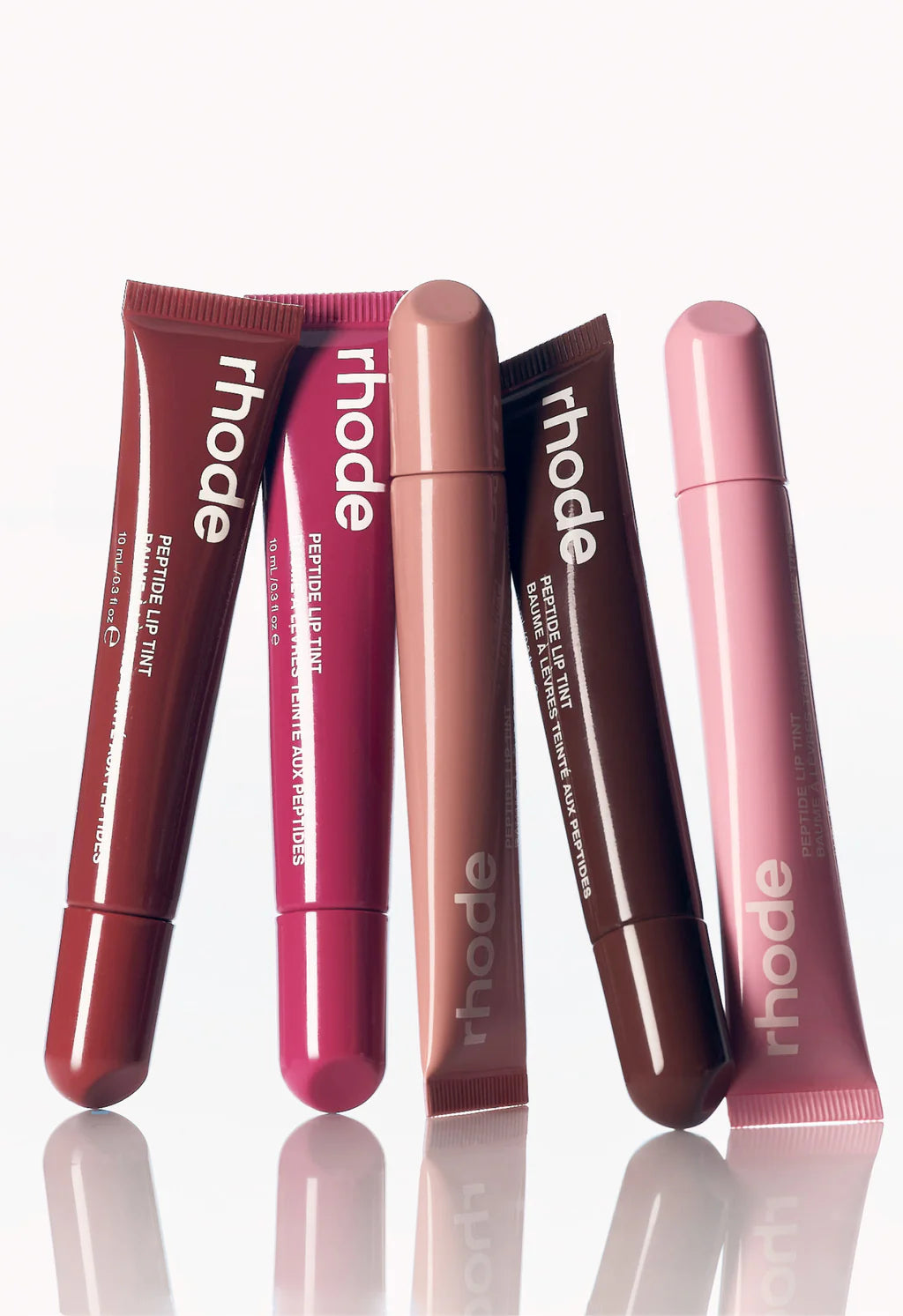 the peptide lip tints ALL FOUR SHADES TOGETHER