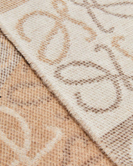 Scarf in wool and cashmere, white/beige color
