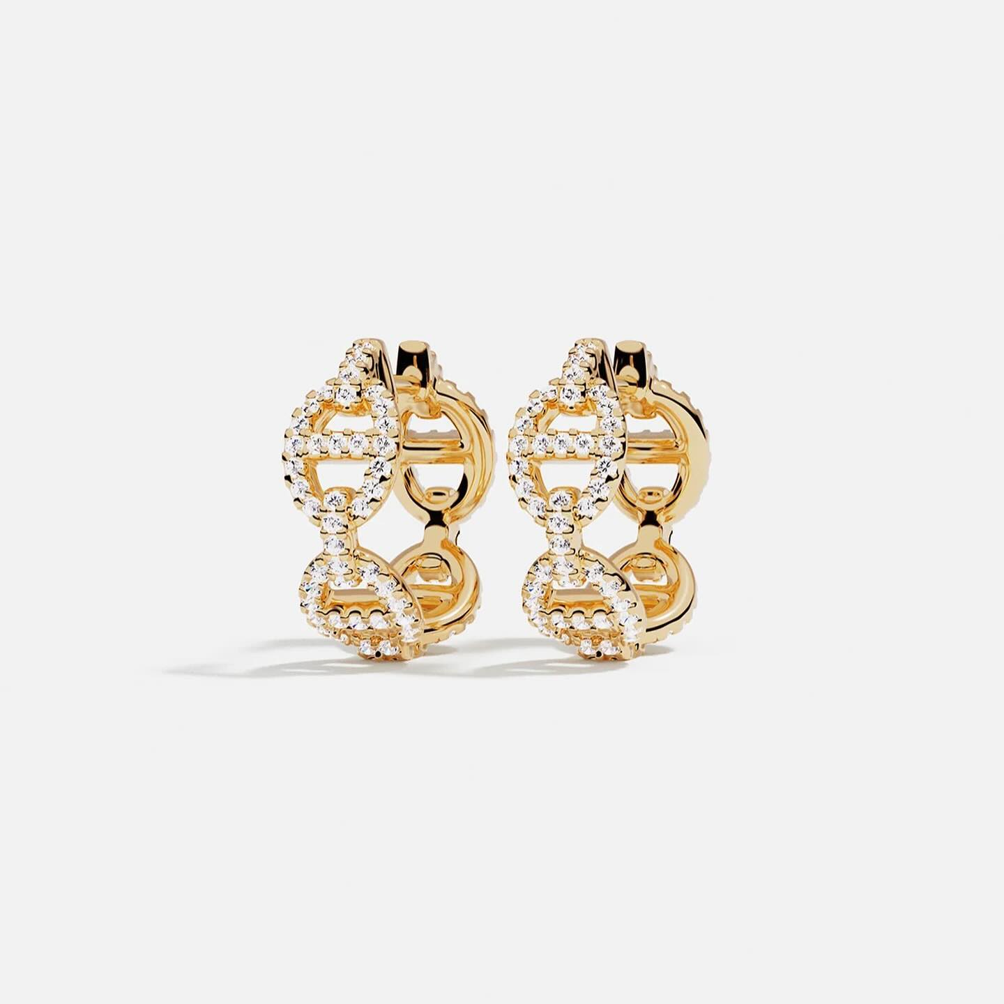 MAILLE MARINE HOOP EARRINGS