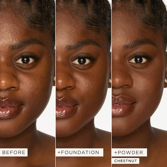 Creaseless setting & brightening powder