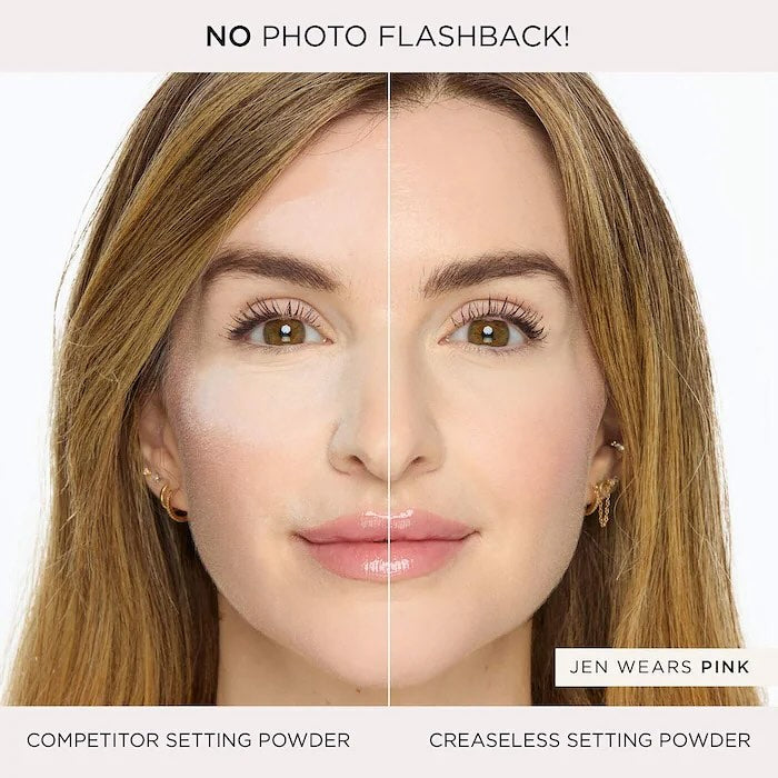 Creaseless setting & brightening powder