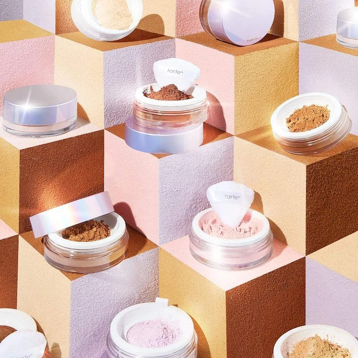 Creaseless setting & brightening powder