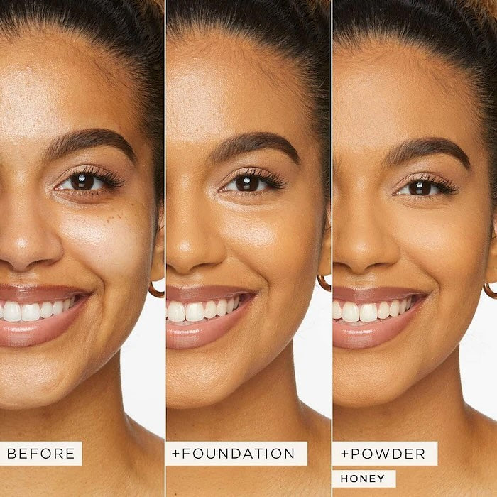 Creaseless setting & brightening powder